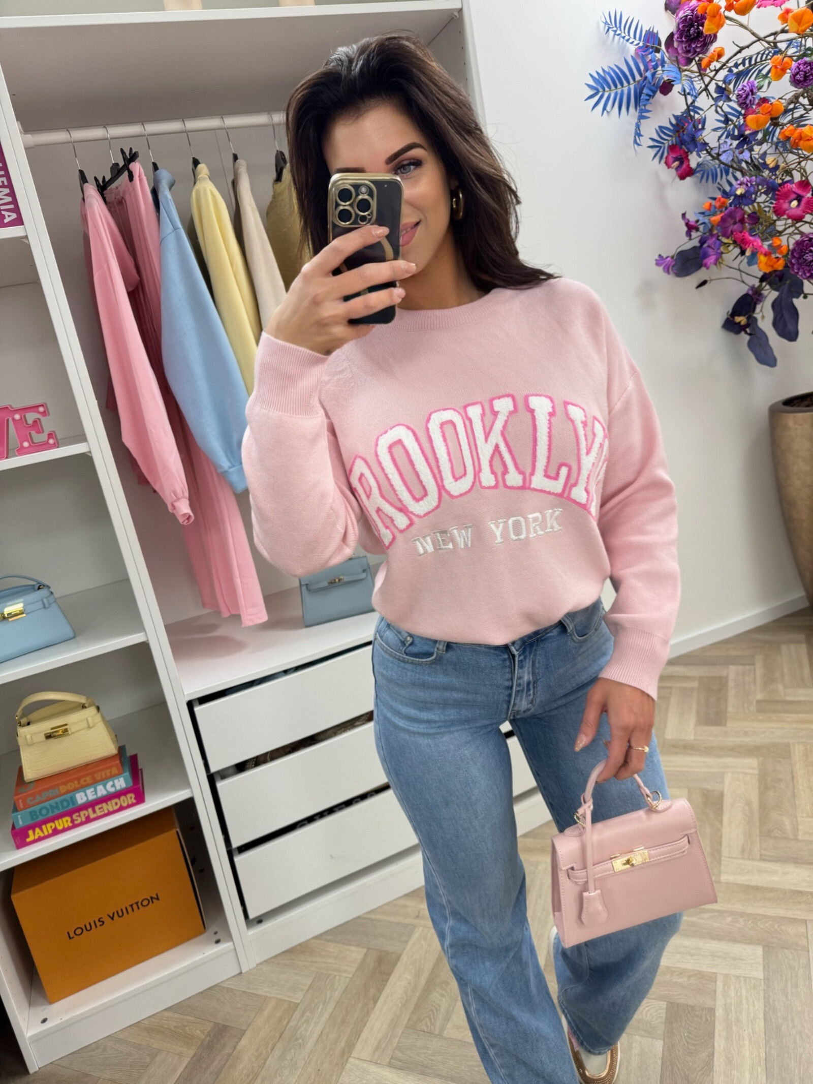 Sweater Teddy Brooklyn M1065 Pink