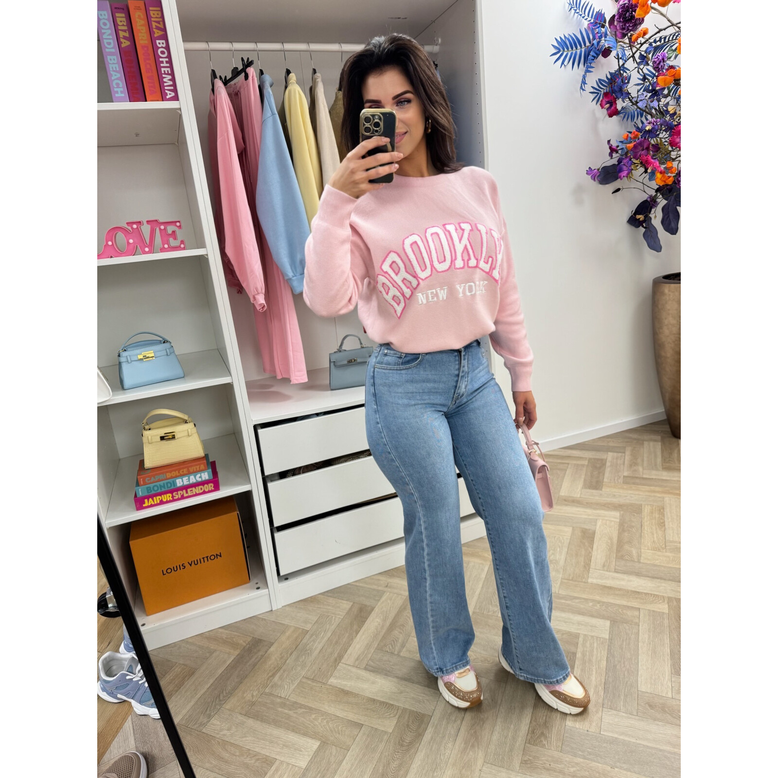 Sweater Teddy Brooklyn M1065 Pink