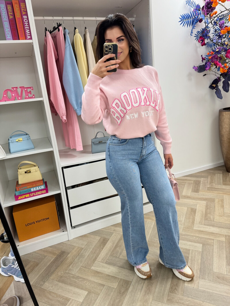 Sweater Teddy Brooklyn M1065 Pink