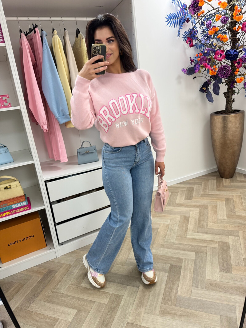 Sweater Teddy Brooklyn M1065 Pink