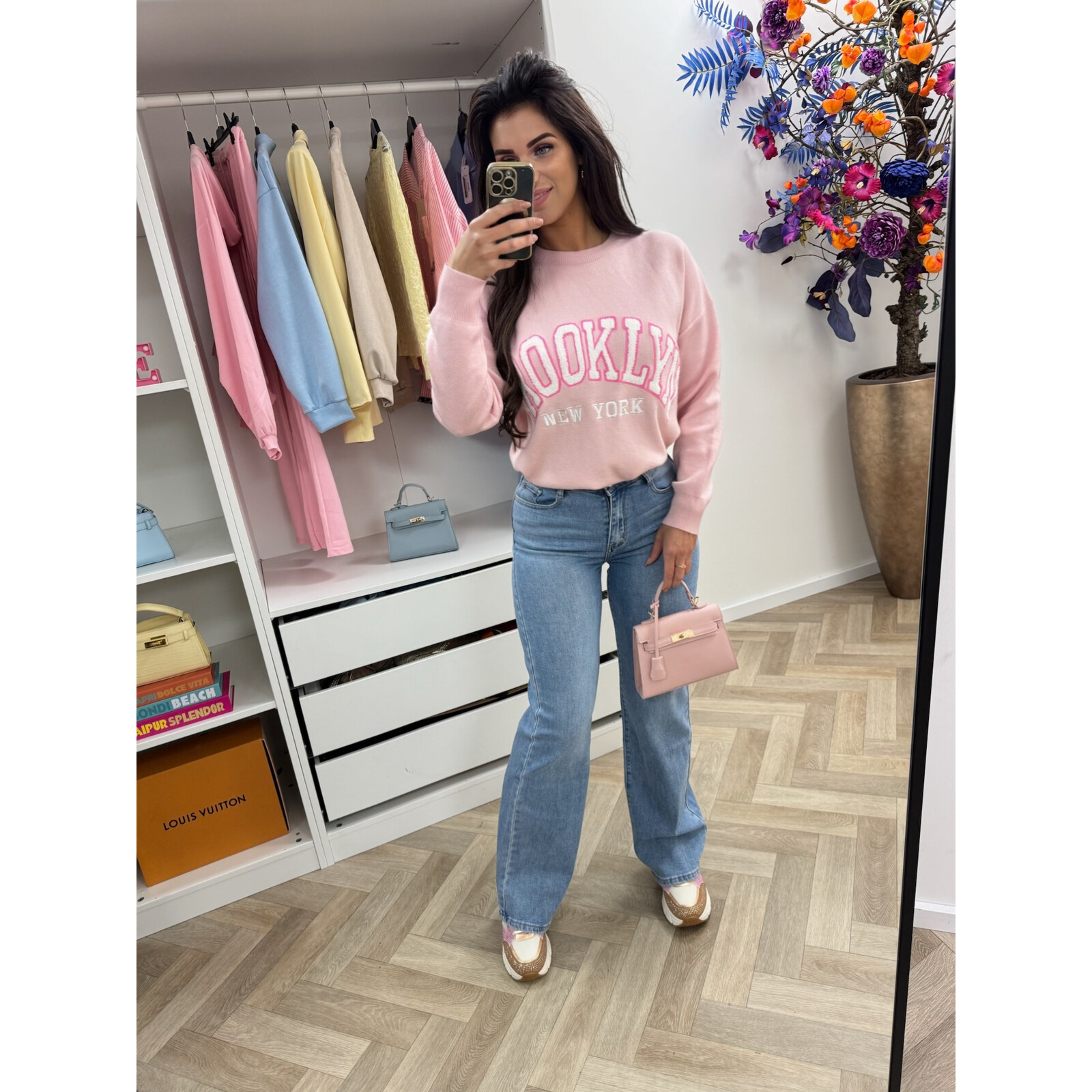 Sweater Teddy Brooklyn M1065 Pink