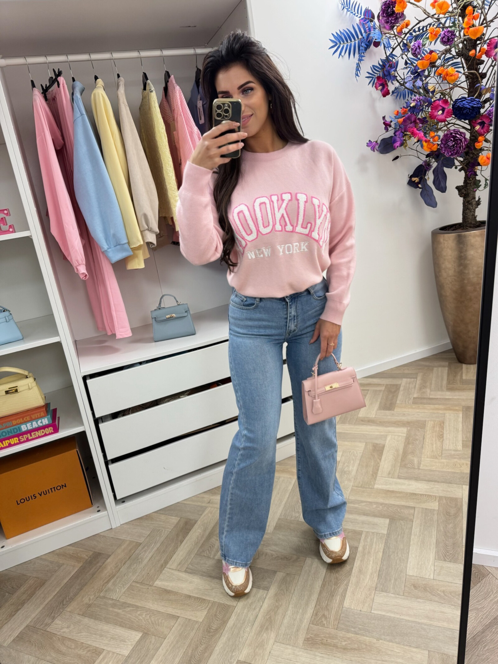 Sweater Teddy Brooklyn M1065 Pink