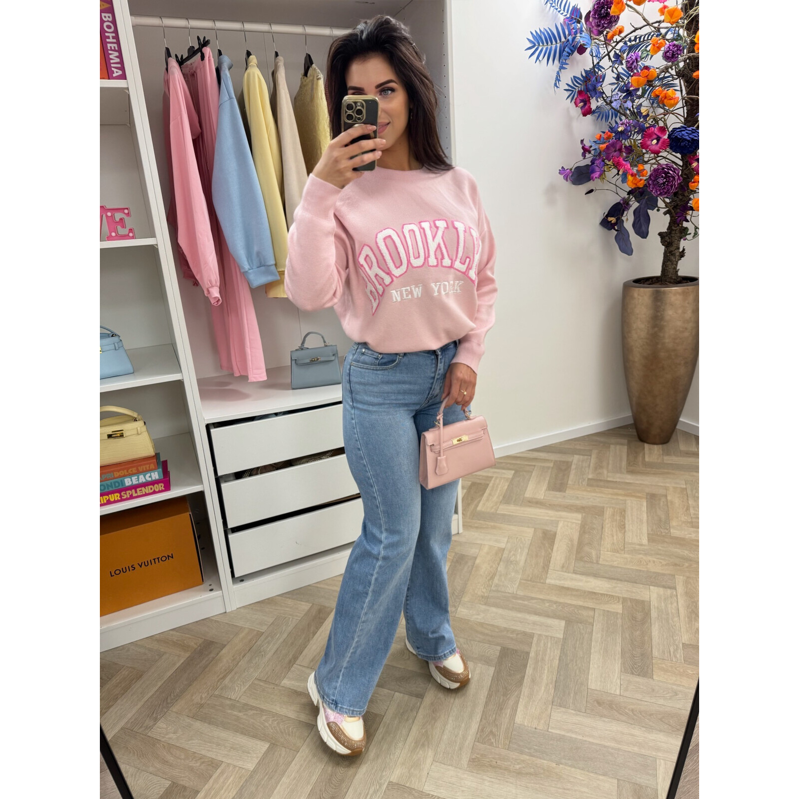 Sweater Teddy Brooklyn M1065 Pink