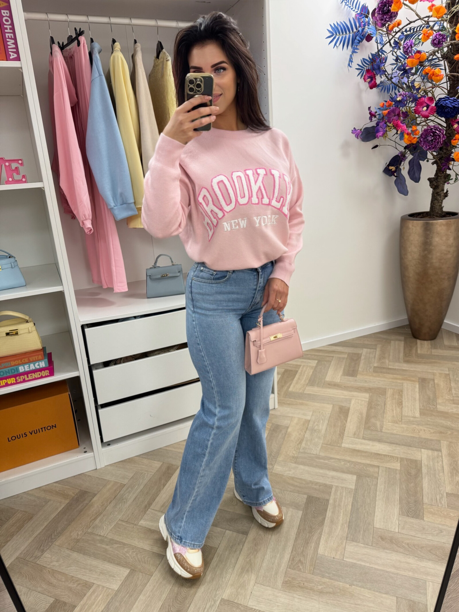 Sweater Teddy Brooklyn M1065 Pink