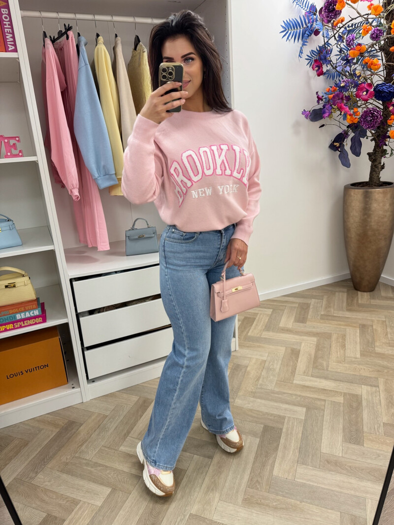 Sweater Teddy Brooklyn M1065 Pink