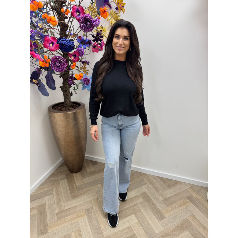 Sweater New York lace  JP-7825 Black