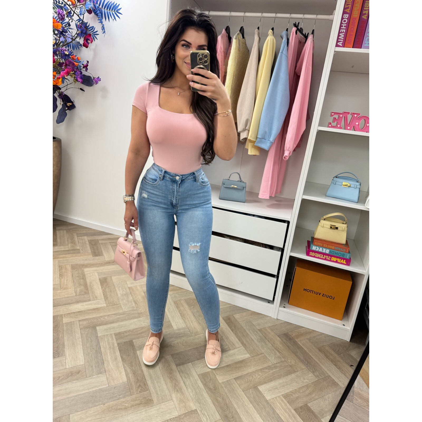 Basic travel top By Swan HS9175 Old Pink