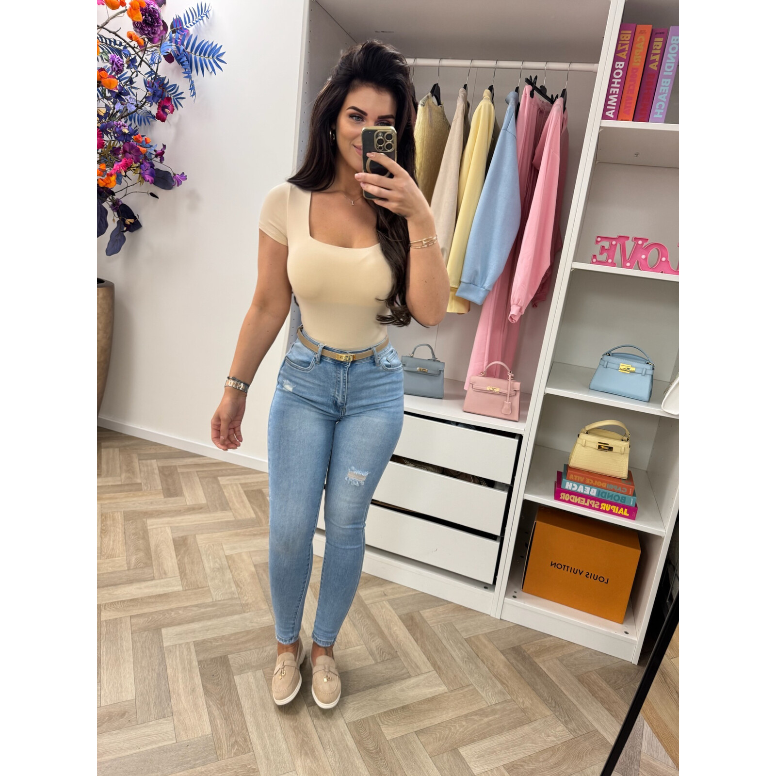 Basic travel top By Swan HS9175 Beige