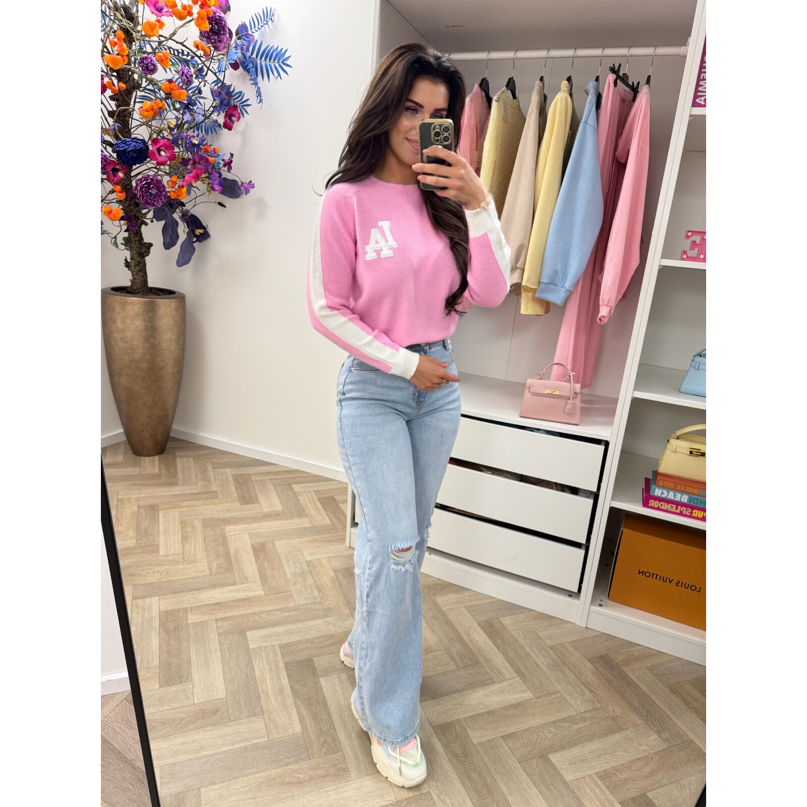 Sweater Teddy LA  Pink AM628