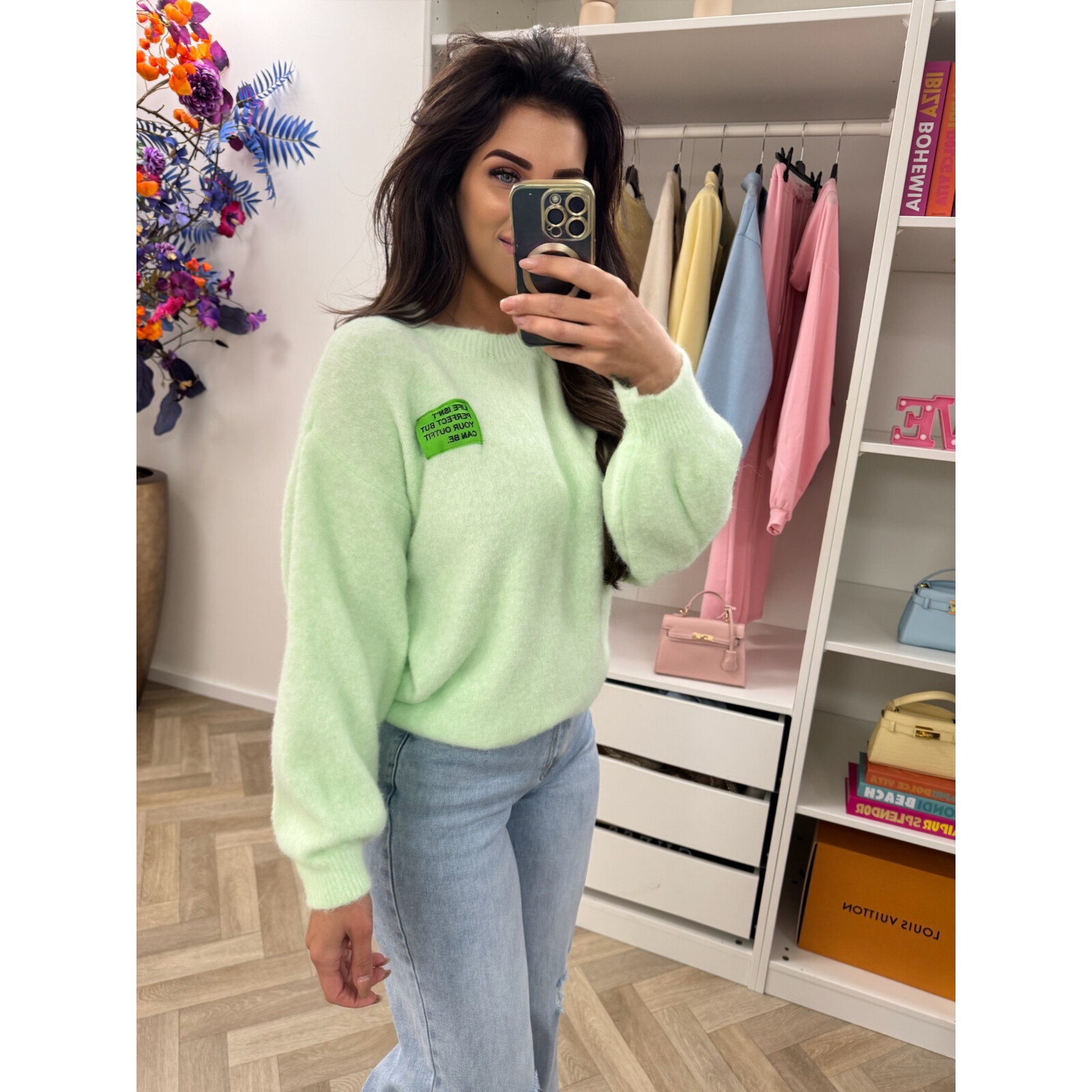 Trui embleem Amy Mint