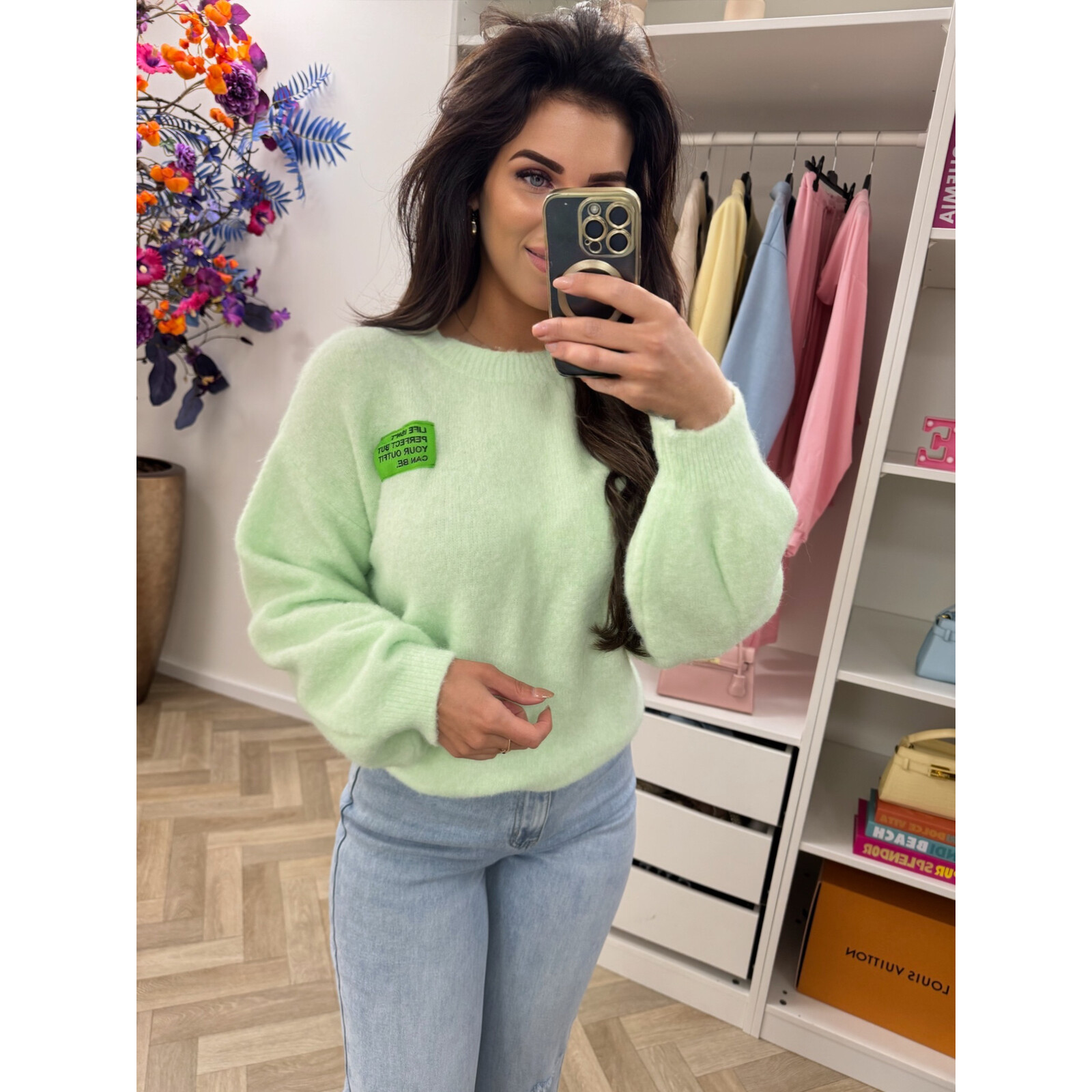 Trui embleem Amy Mint