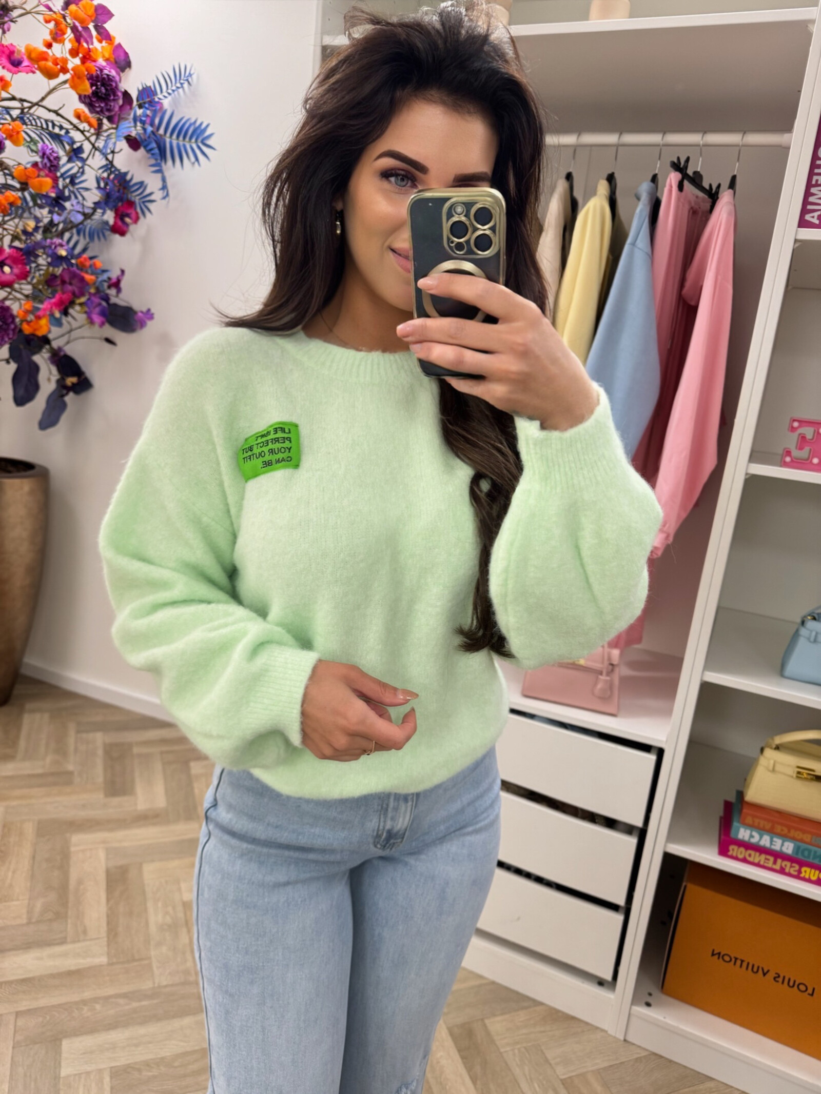 Trui embleem Amy Mint