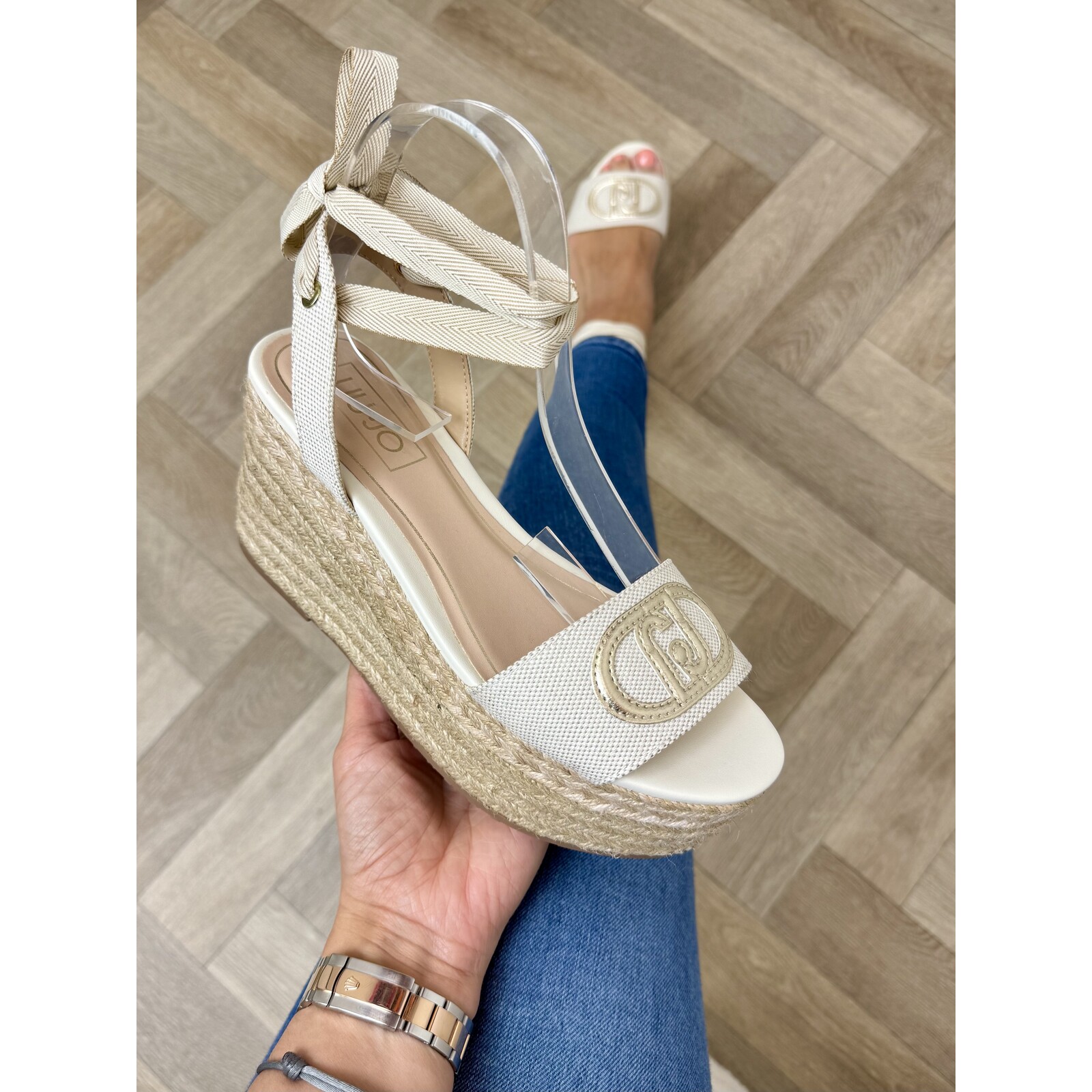 Liu-Jo Sleehak Bali Canvas Metallic Gold Liu Jo 1906