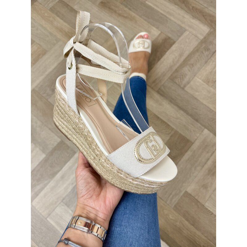 Sleehak Bali Canvas Metallic Gold Liu Jo 1906