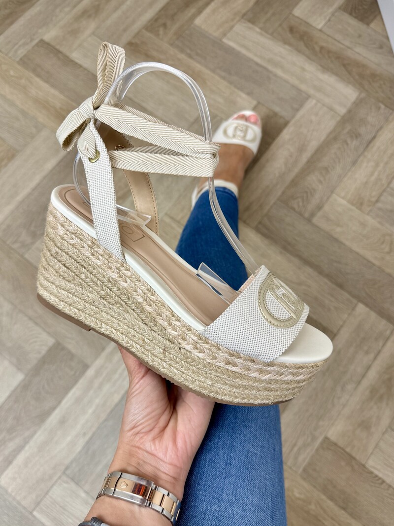 Sleehak Bali Canvas Metallic Gold Liu Jo 1906