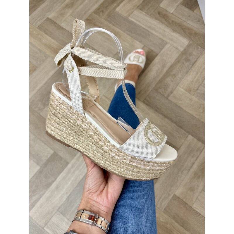 Sleehak Bali Canvas Metallic Gold Liu Jo 1906