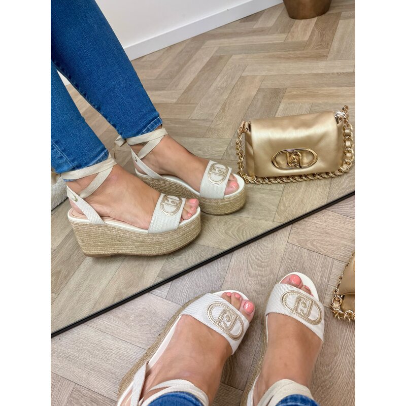 Sleehak Bali Canvas Metallic Gold Liu Jo 1906