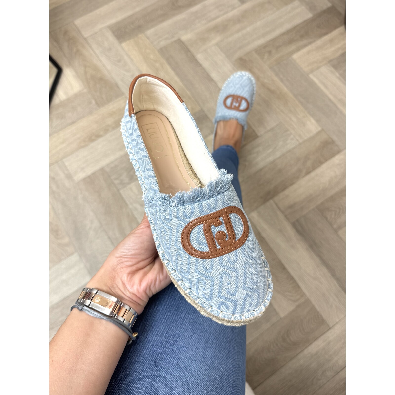 Liu-Jo espadrilles Monogram Denim Capri Liu Jo 1907
