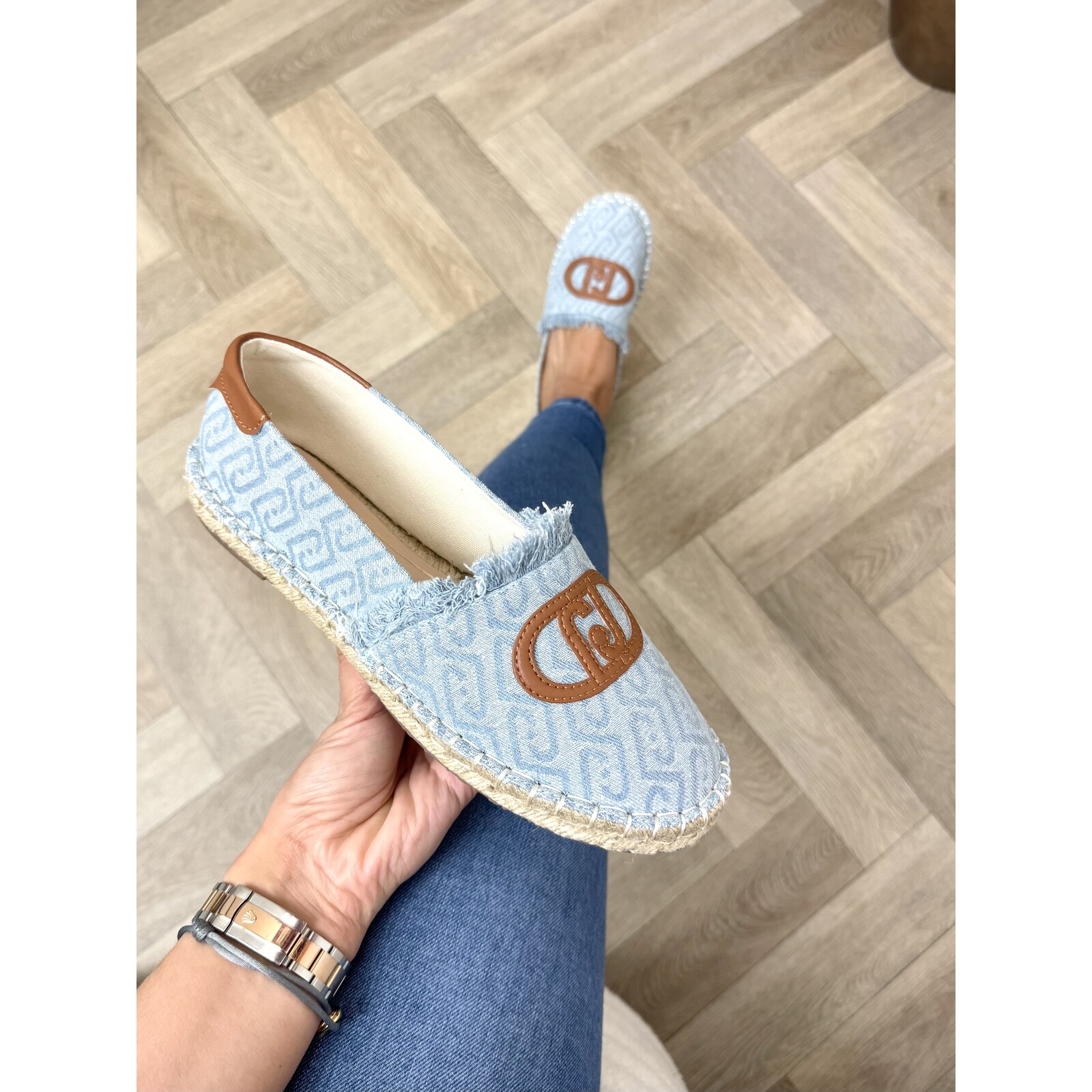 Liu-Jo espadrilles Monogram Denim Capri Liu Jo 1907