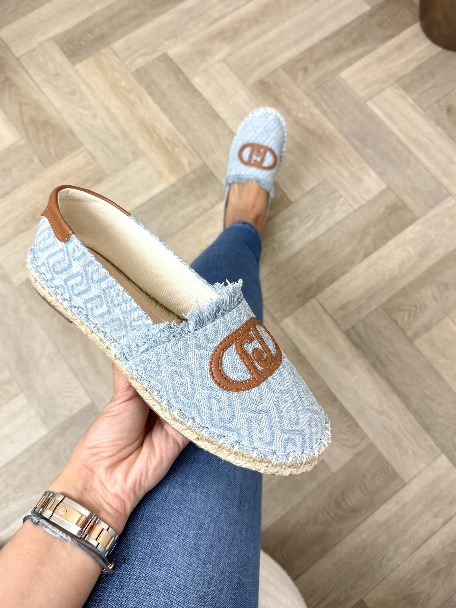 Liu-Jo espadrilles Monogram Denim Capri Liu Jo 1907