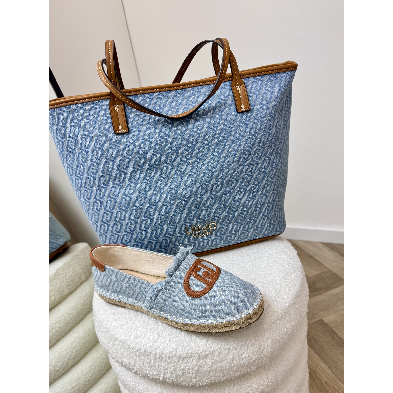 Liu-Jo espadrilles Monogram Denim Capri Liu Jo 1907