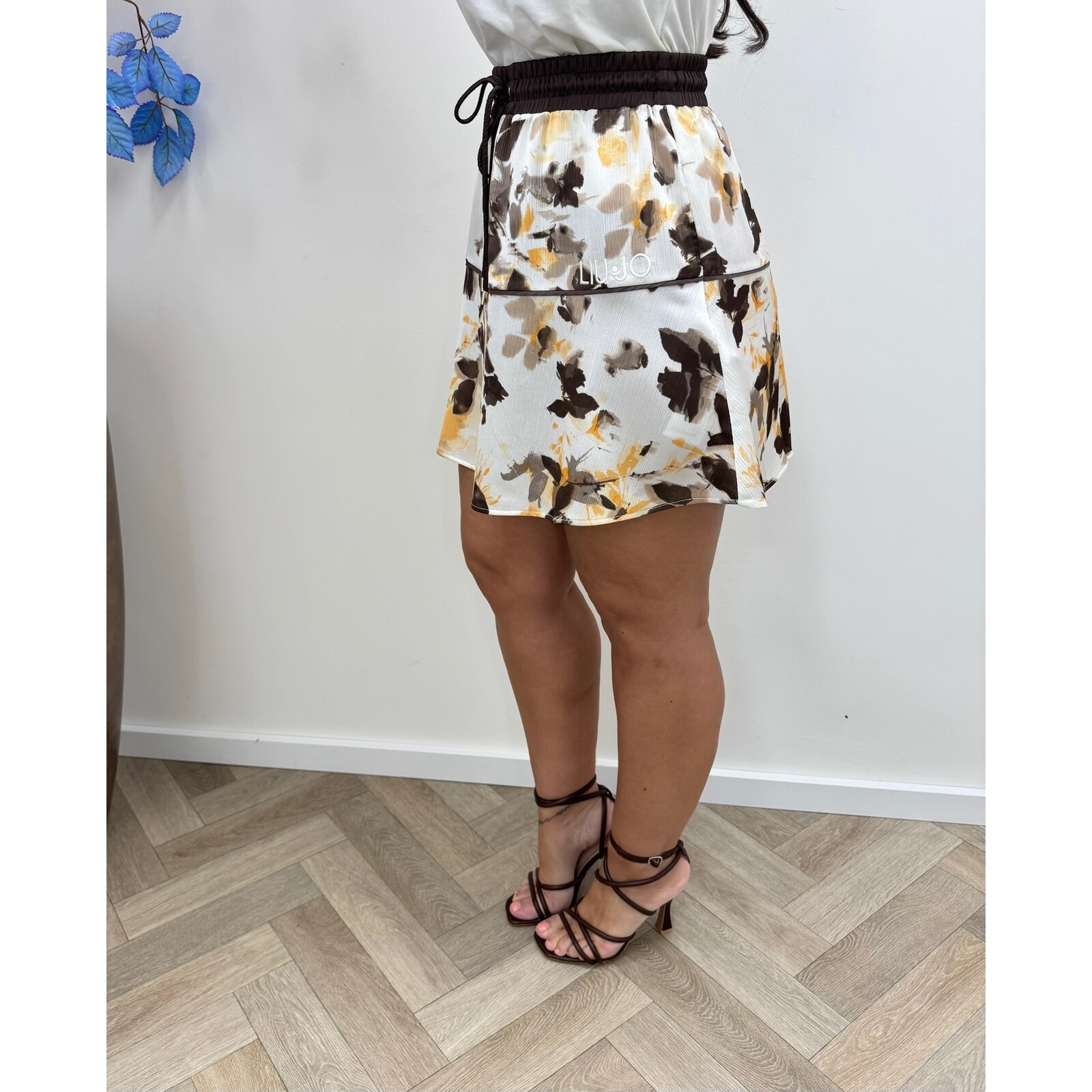 Liu-Jo Skirt Print Brown Liu Jo 1941