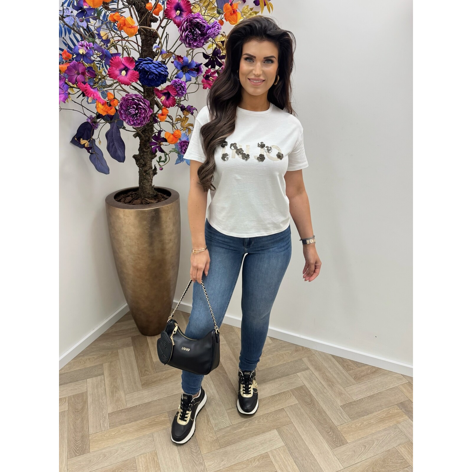 Liu-Jo T-Shirt Sequins Flowers Liu Jo 1922