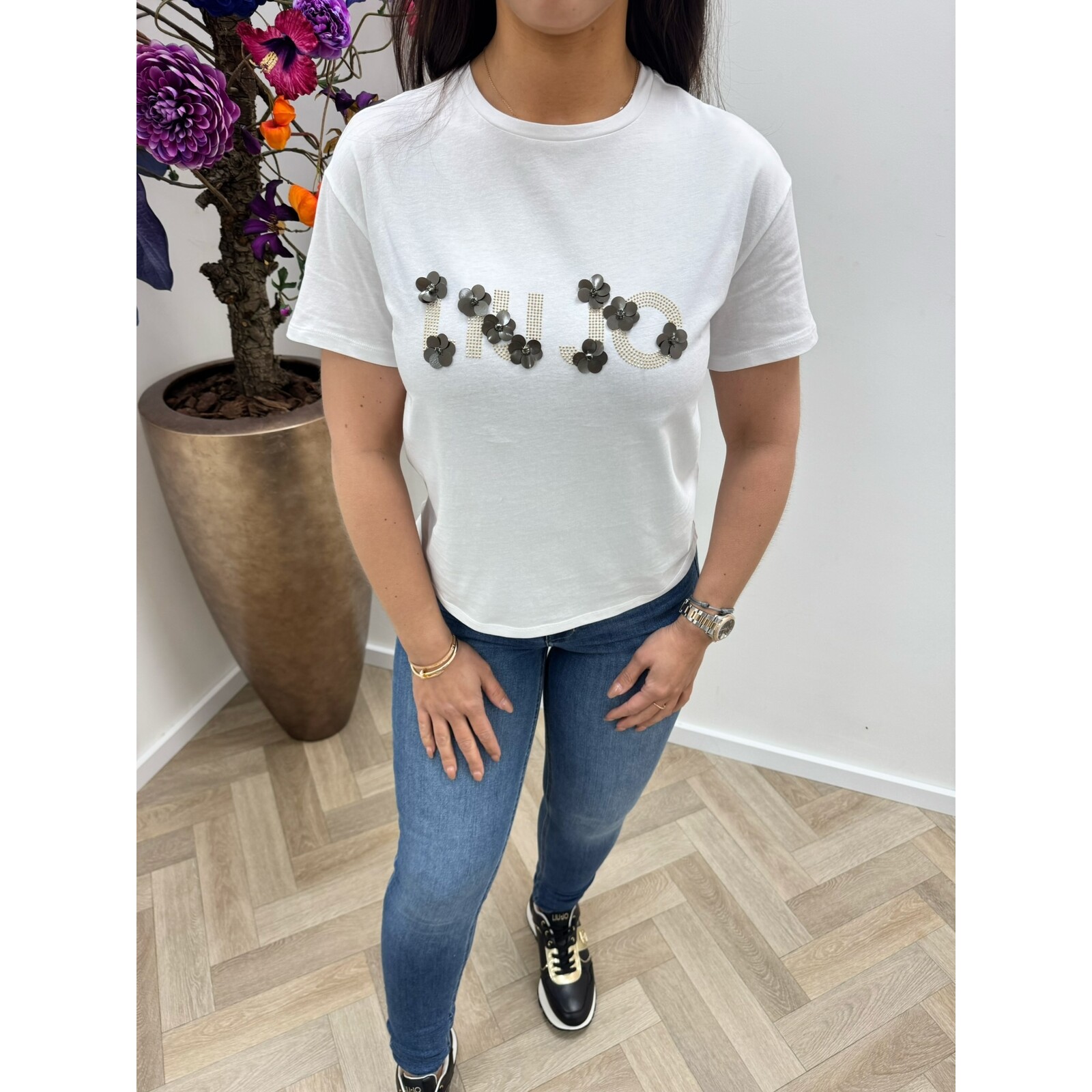 Liu-Jo T-Shirt Sequins Flowers Liu Jo 1922