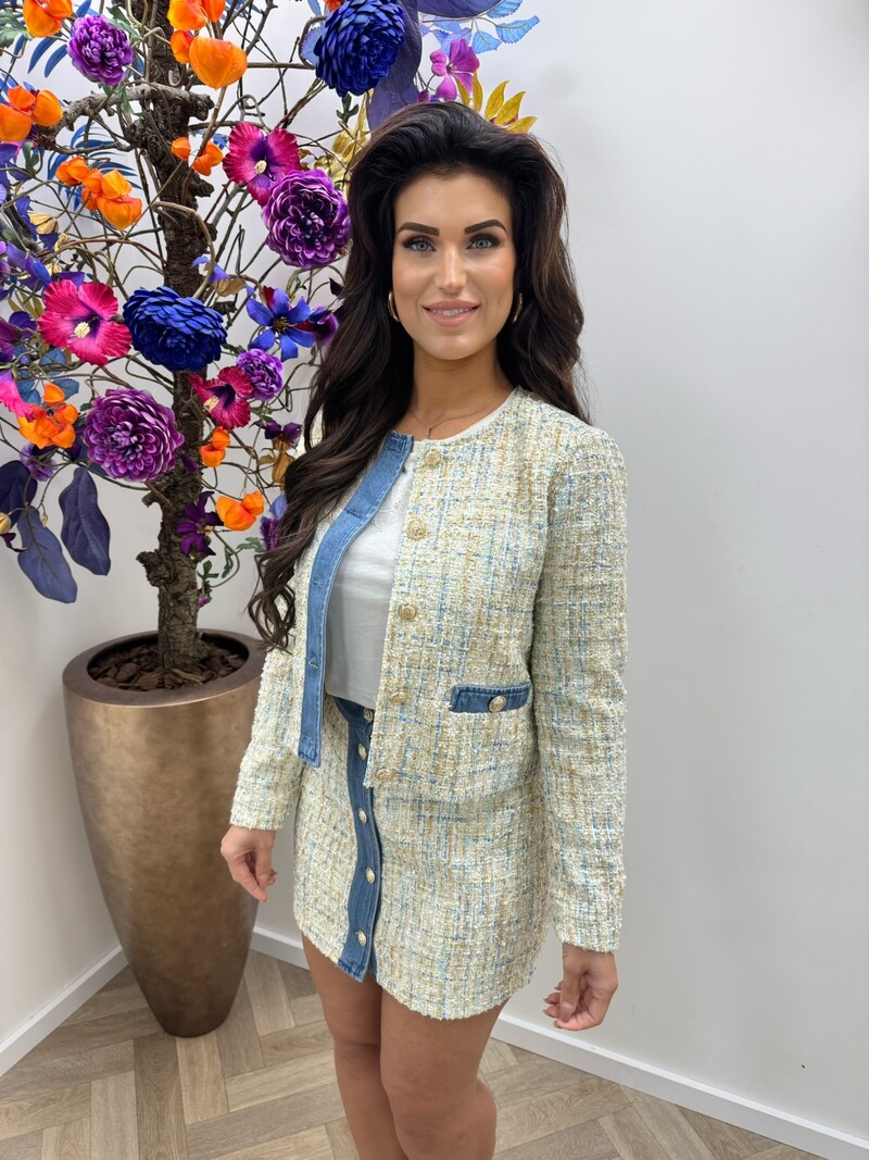 Blazer Boucle Multi Denim Liu Jo 1925