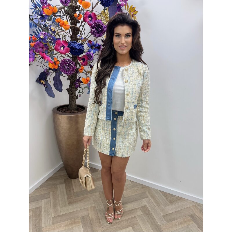 Blazer Boucle Multi Denim Liu Jo 1925