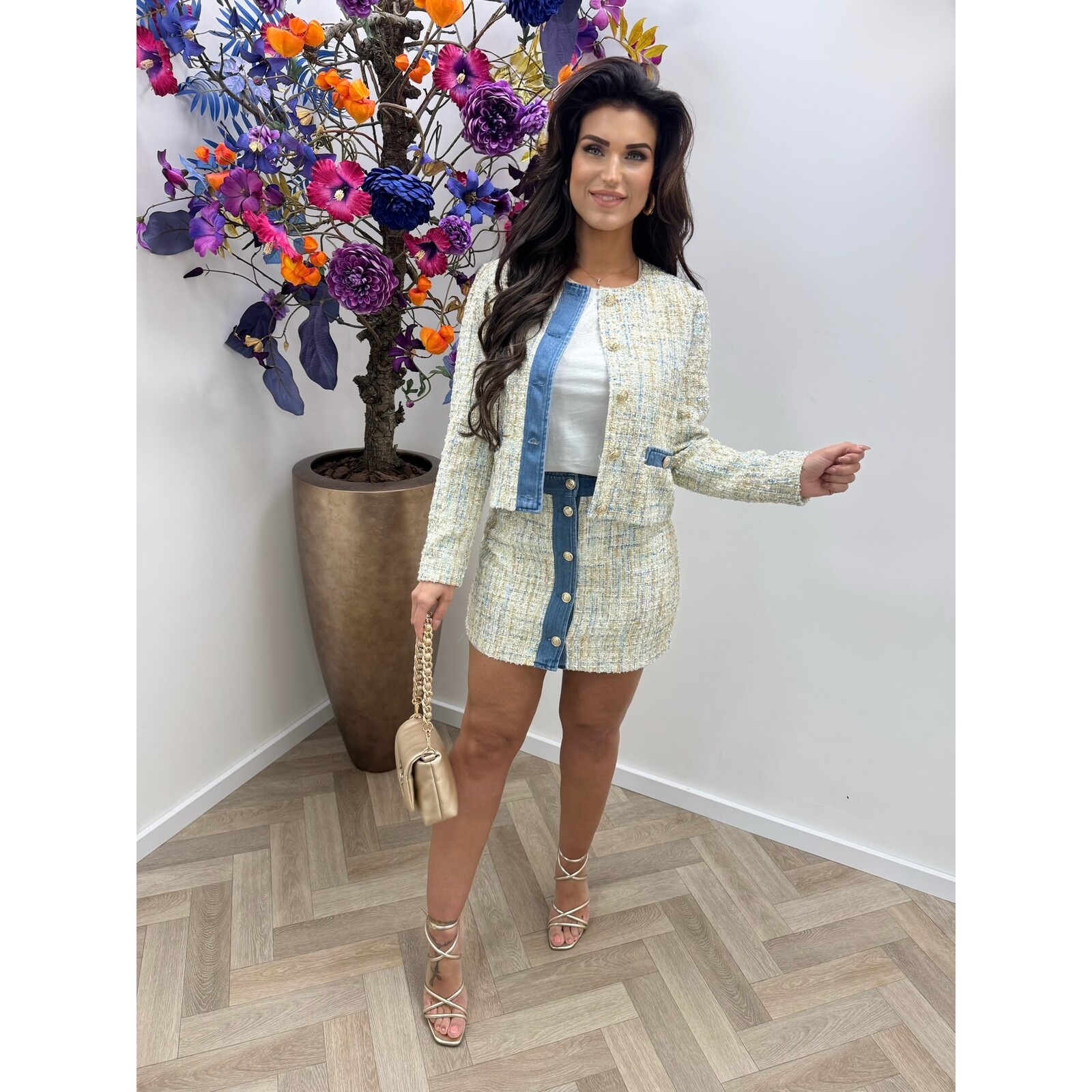 Liu-Jo Blazer Boucle Multi Denim Liu Jo 1925