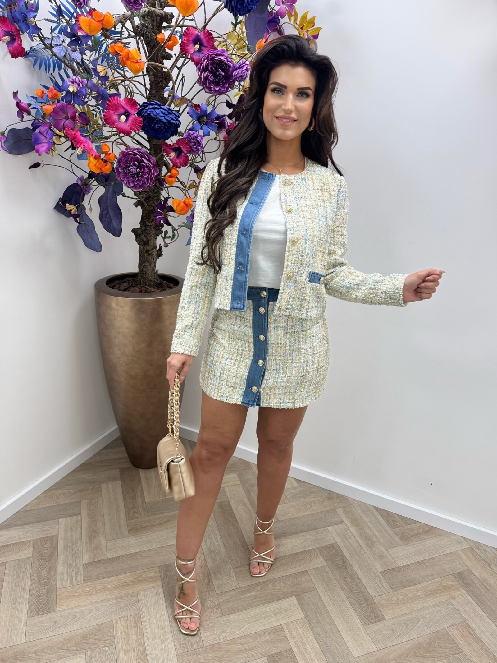 Liu-Jo Blazer Boucle Multi Denim Liu Jo 1925