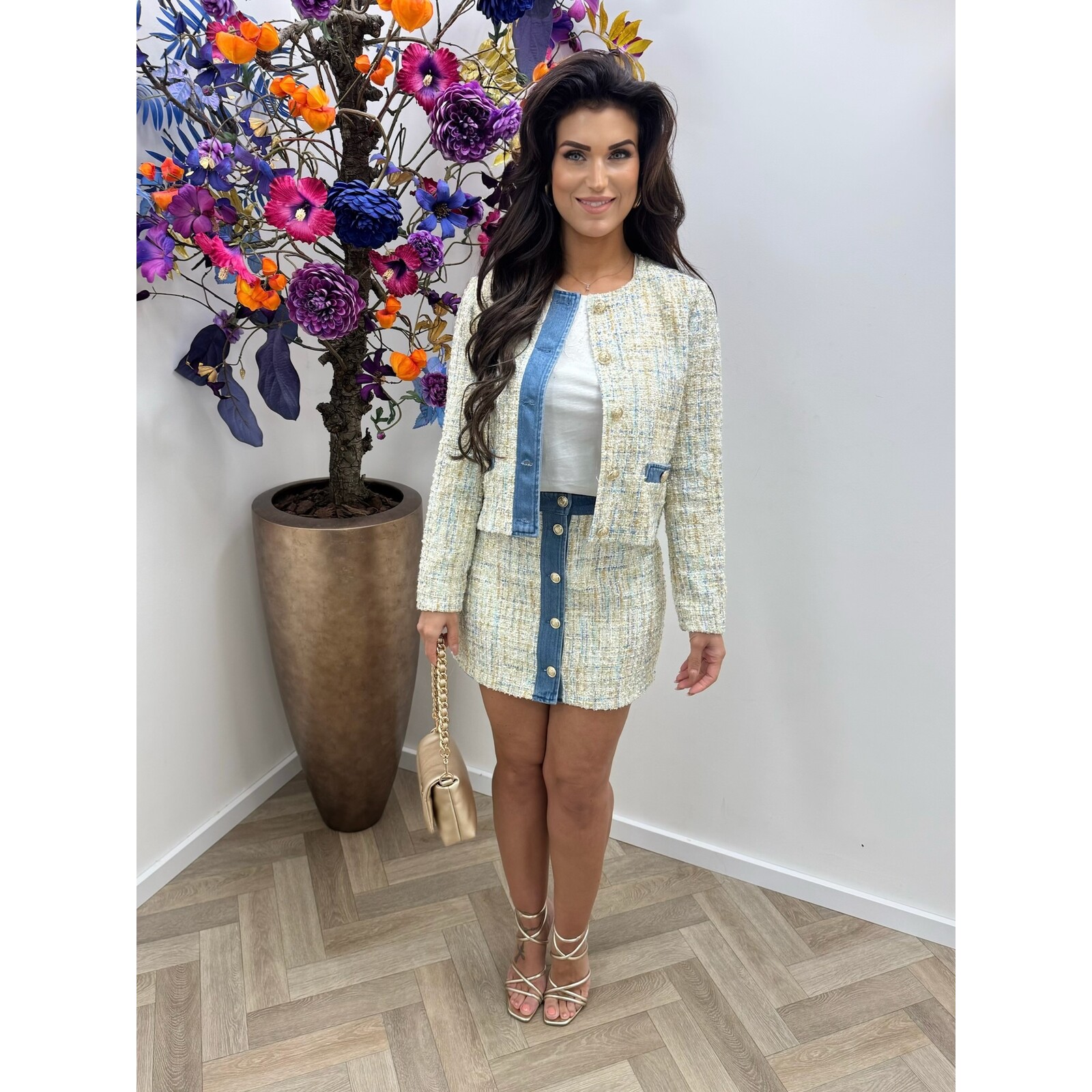 Liu-Jo Blazer Boucle Multi Denim Liu Jo 1925