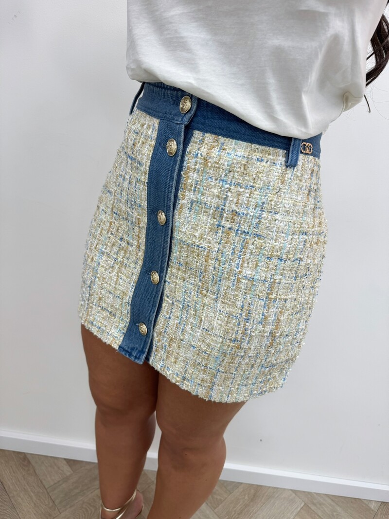 Skirt Boucle Multi Denim Liu Jo 1921