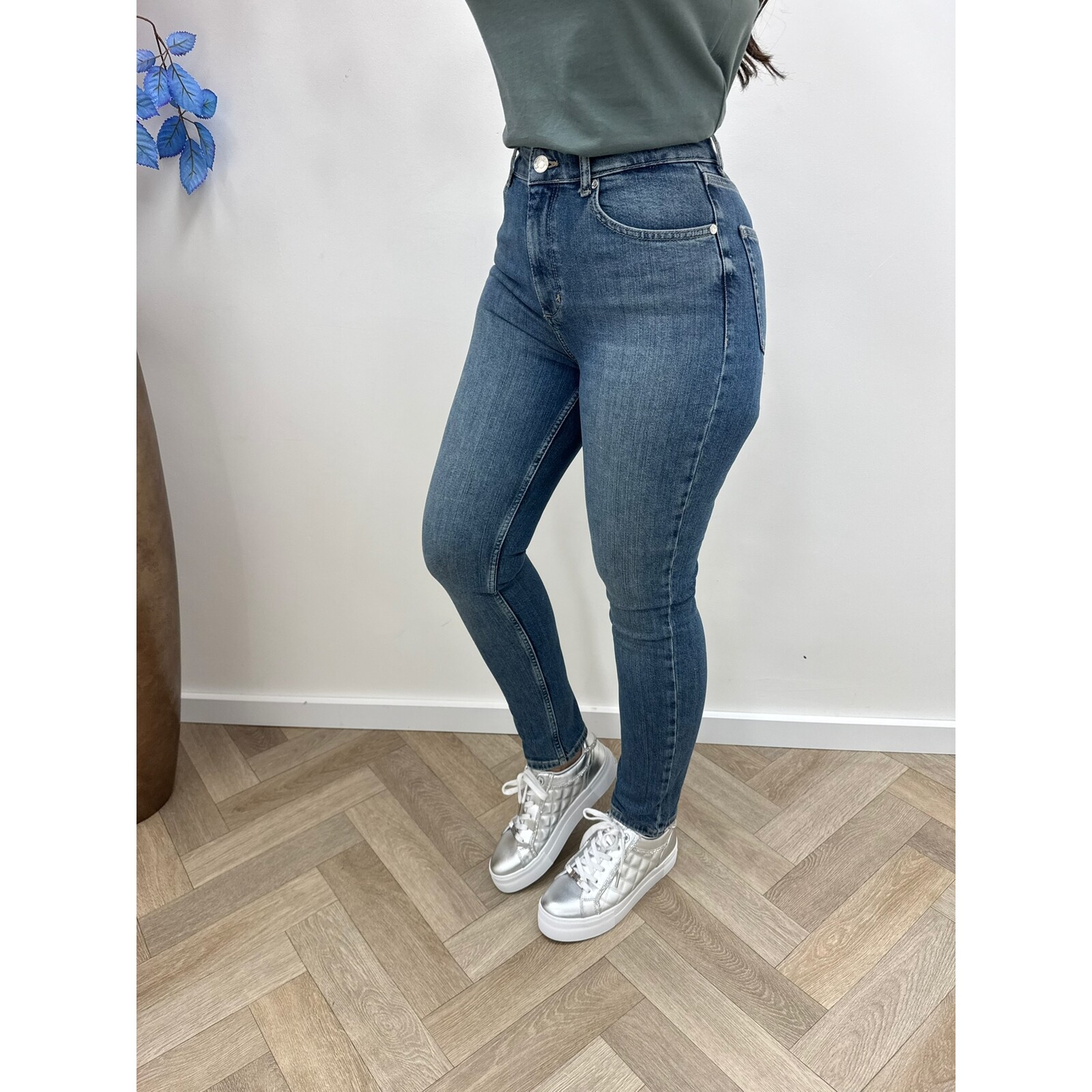 Liu-Jo Jeans LJ Logo Patch Denim Blue Liu jo 1078