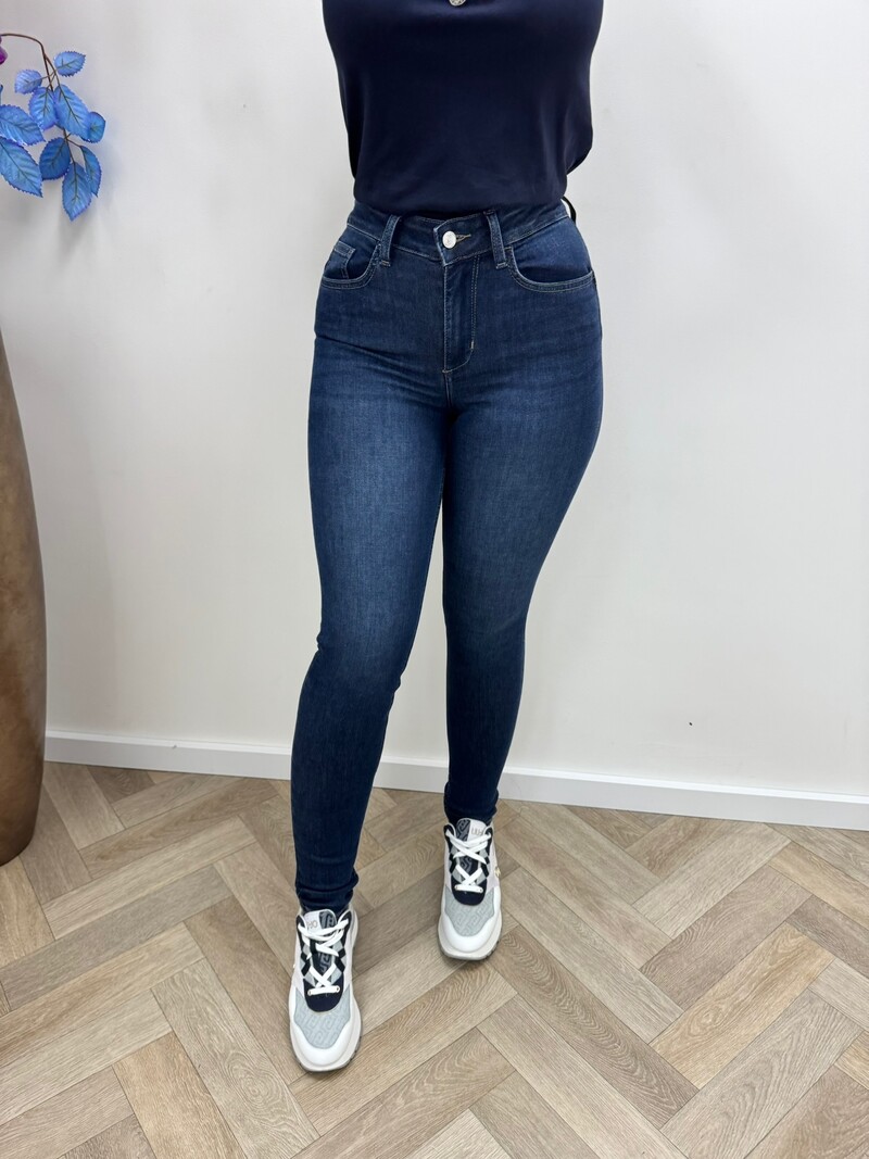 Jeans Diamonds Midd Denim Blue Liu jo 1077