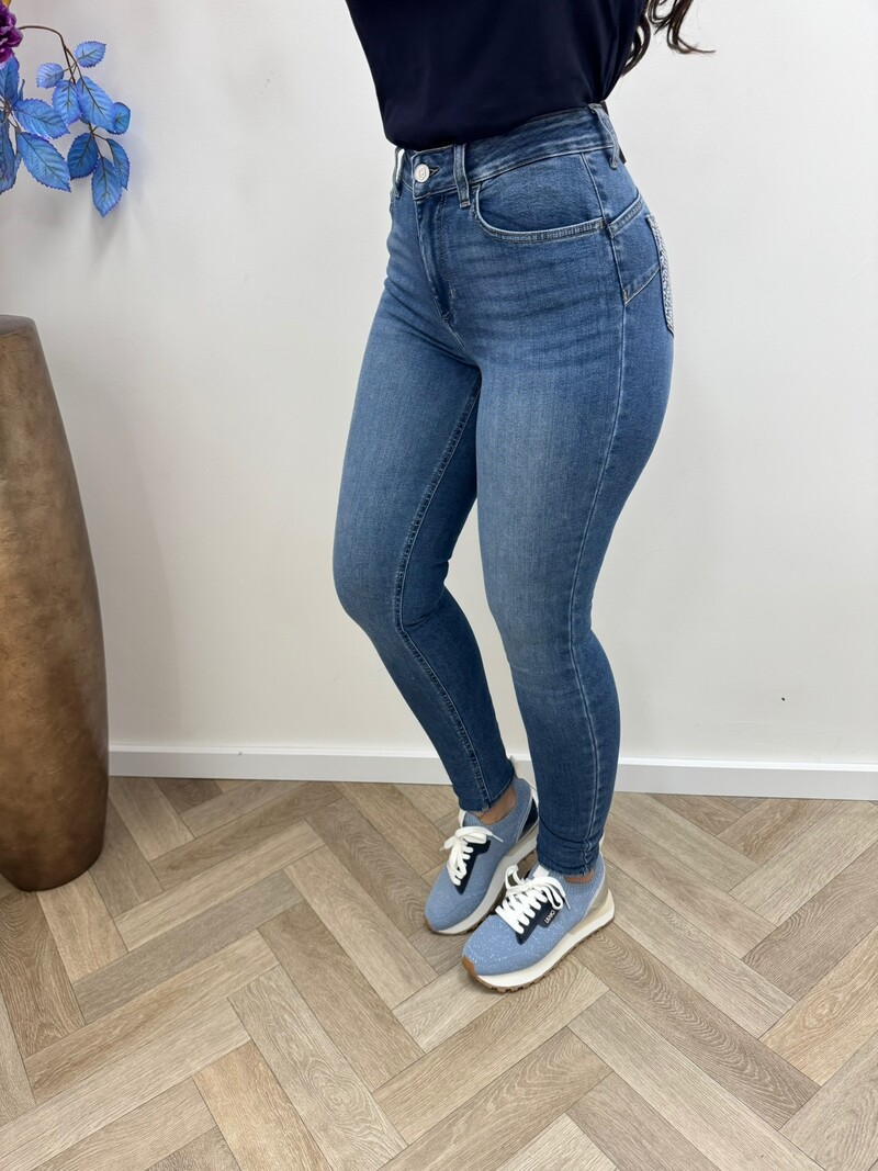 Jeans Diamonds Denim Blue Liu Jo 1079