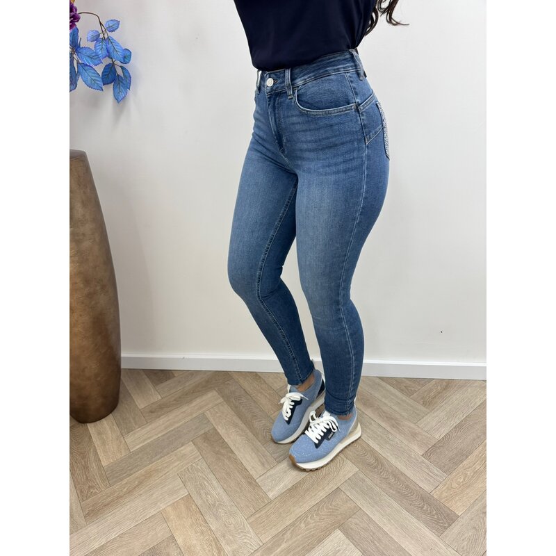 Jeans Diamonds Denim Blue Liu Jo 1079