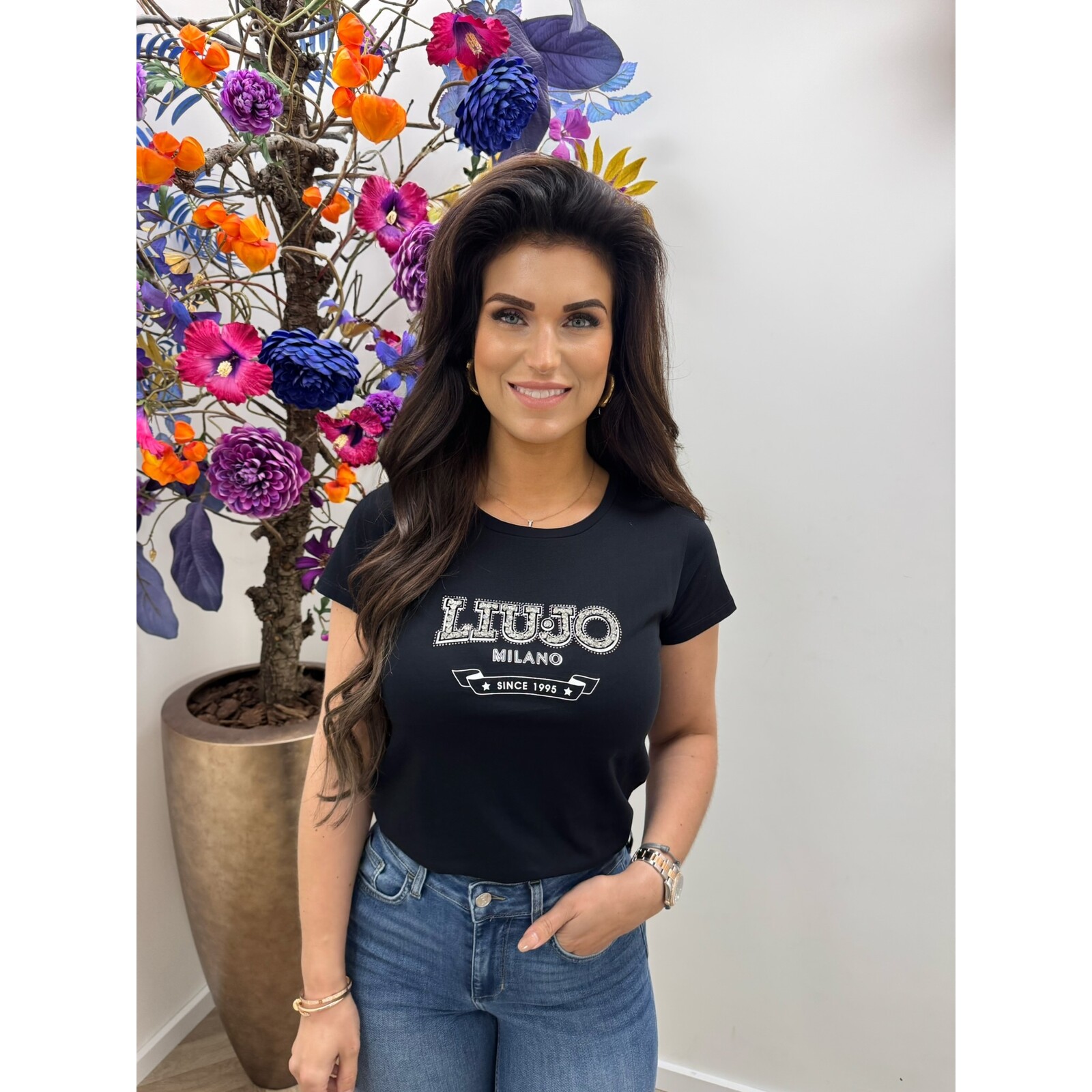 Liu-Jo T-Shirt Nellie Logo Black Liu Jo 1940