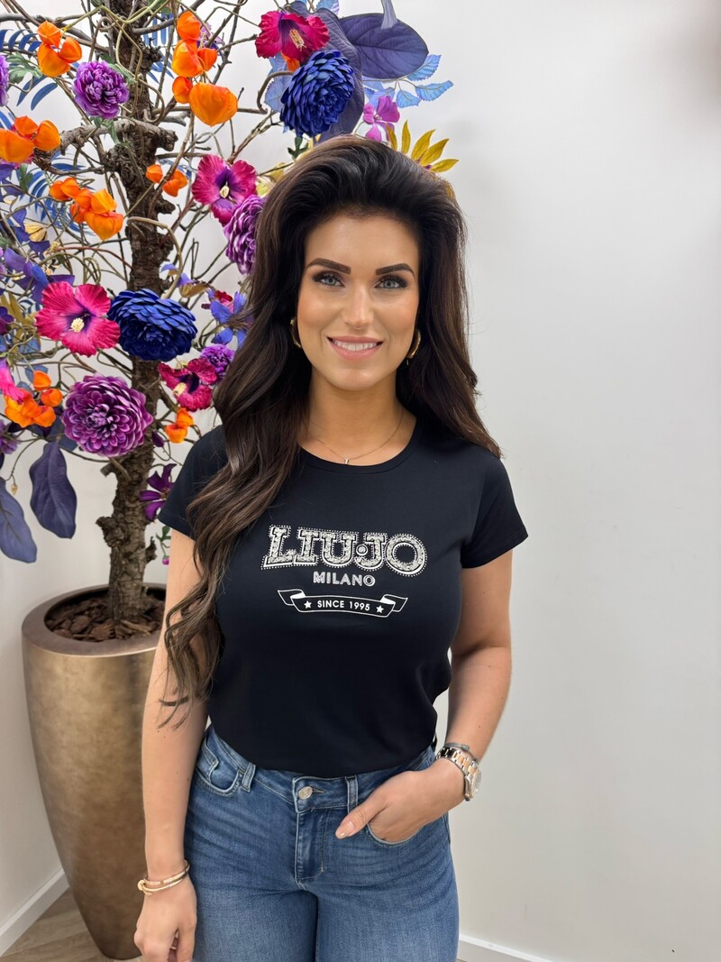 T-Shirt Nellie Logo Black Liu Jo 1940
