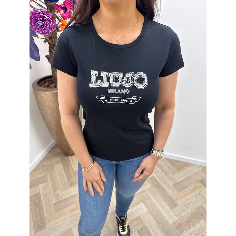 T-Shirt Nellie Logo Black Liu Jo 1940