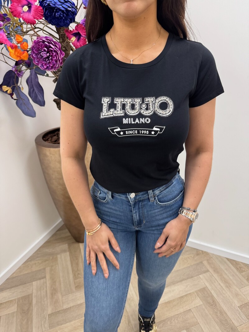 T-Shirt Nellie Logo Black Liu Jo 1940