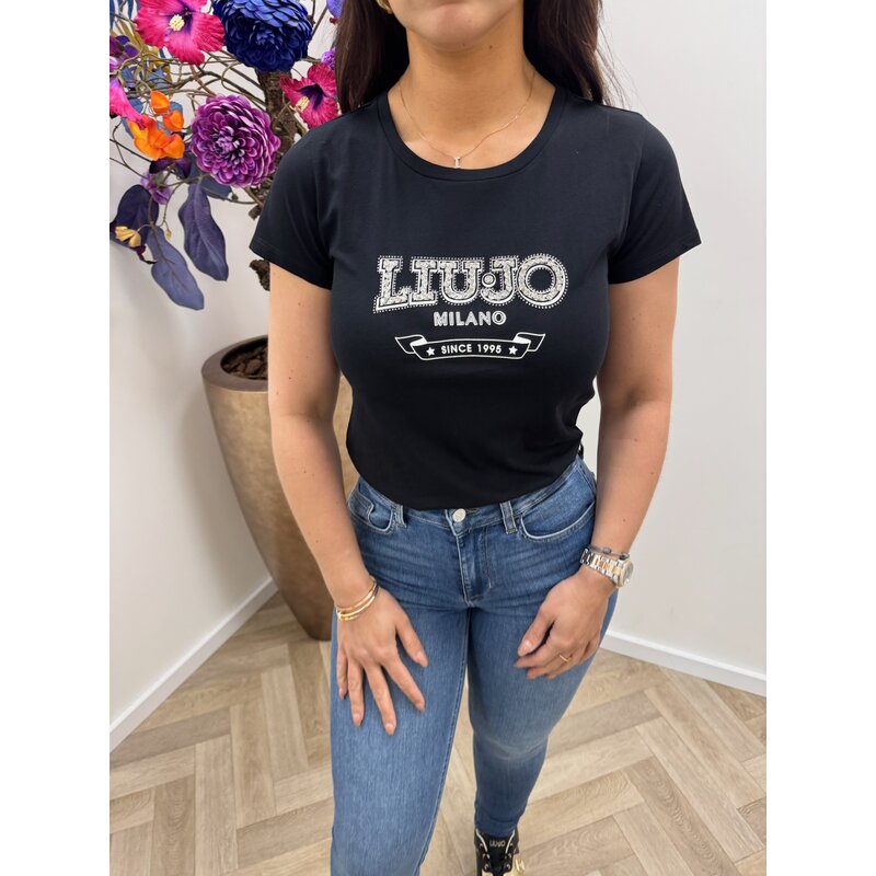T-Shirt Nellie Logo Black Liu Jo 1940