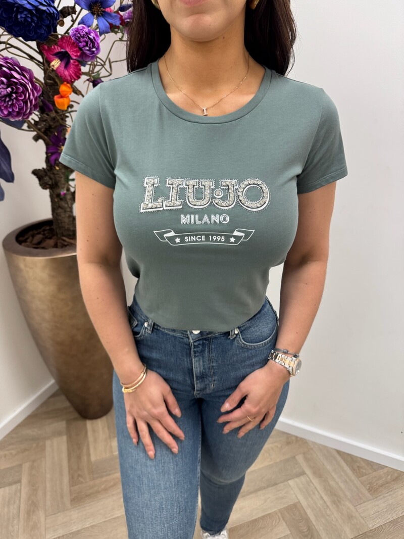 T-Shirt Nellie Logo Millitary Liu Jo 1946
