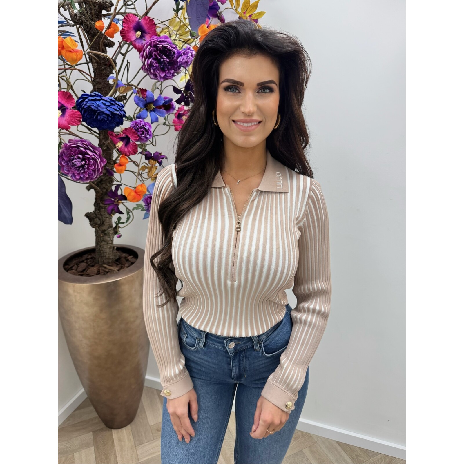 Liu-Jo Top Maglia Chiusa Almond Liu Jo 1850