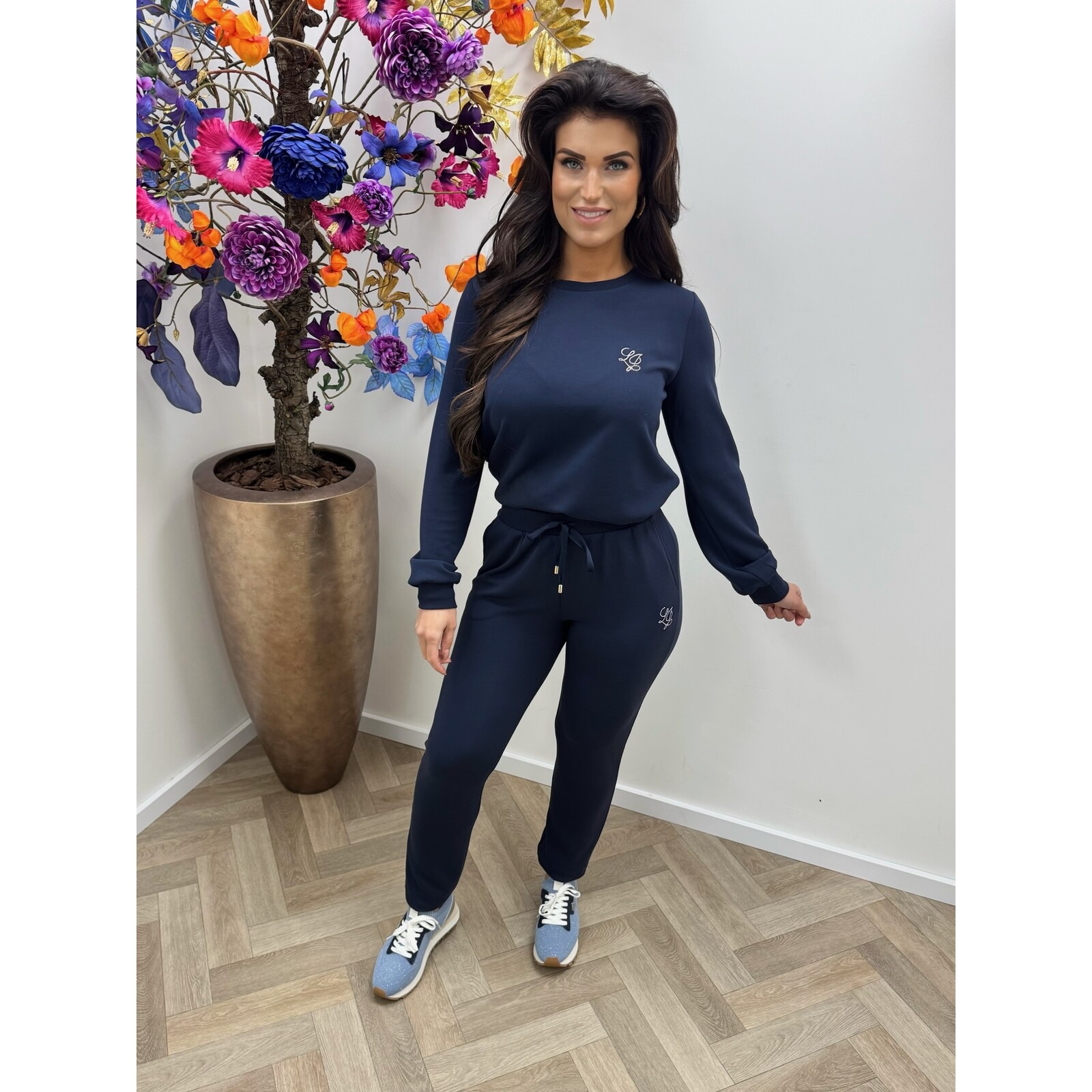 Liu-Jo Sweater diamonds logo Navy Liu jo 1915