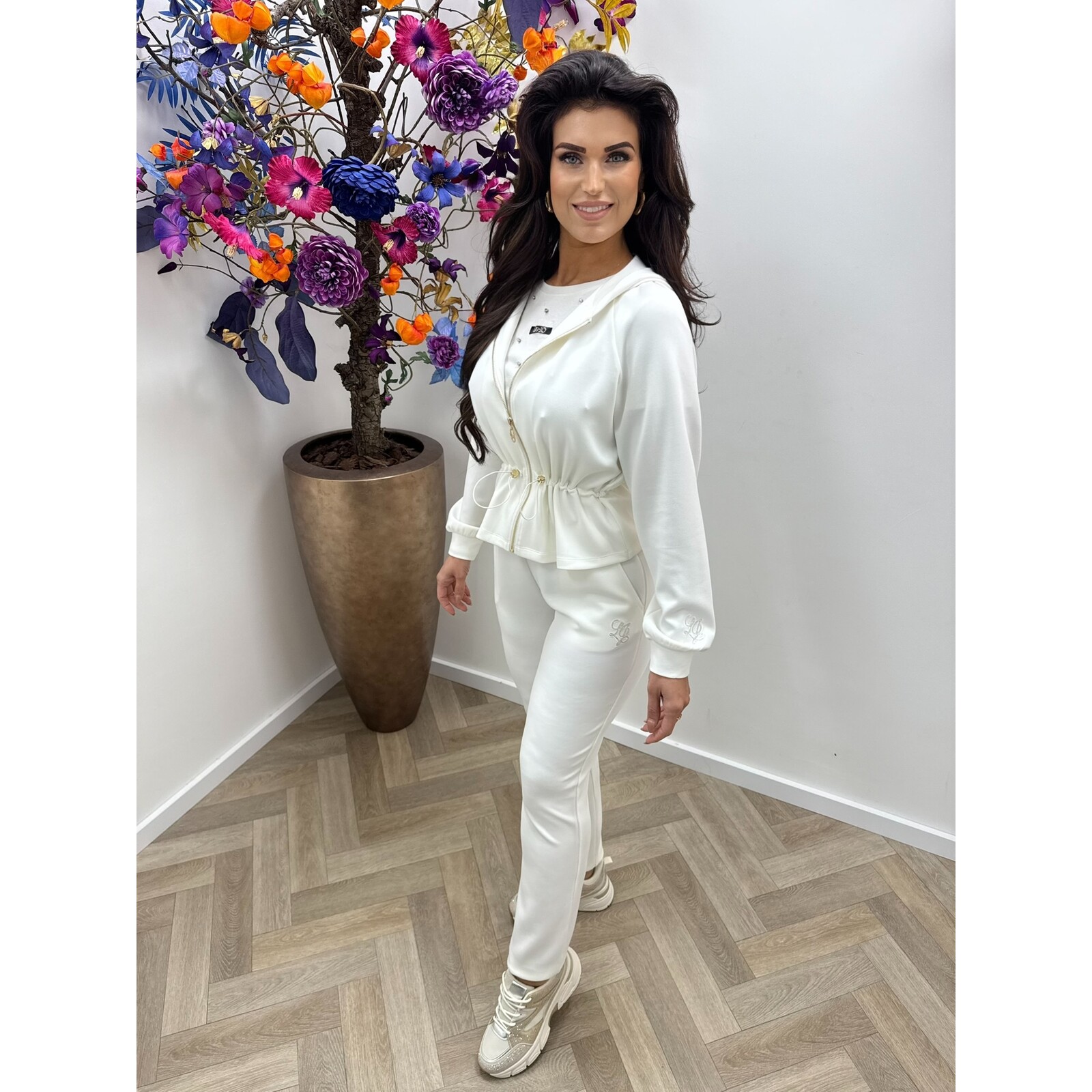 Liu-Jo Zipper vest Felpa White Milk Liu Jo 1917