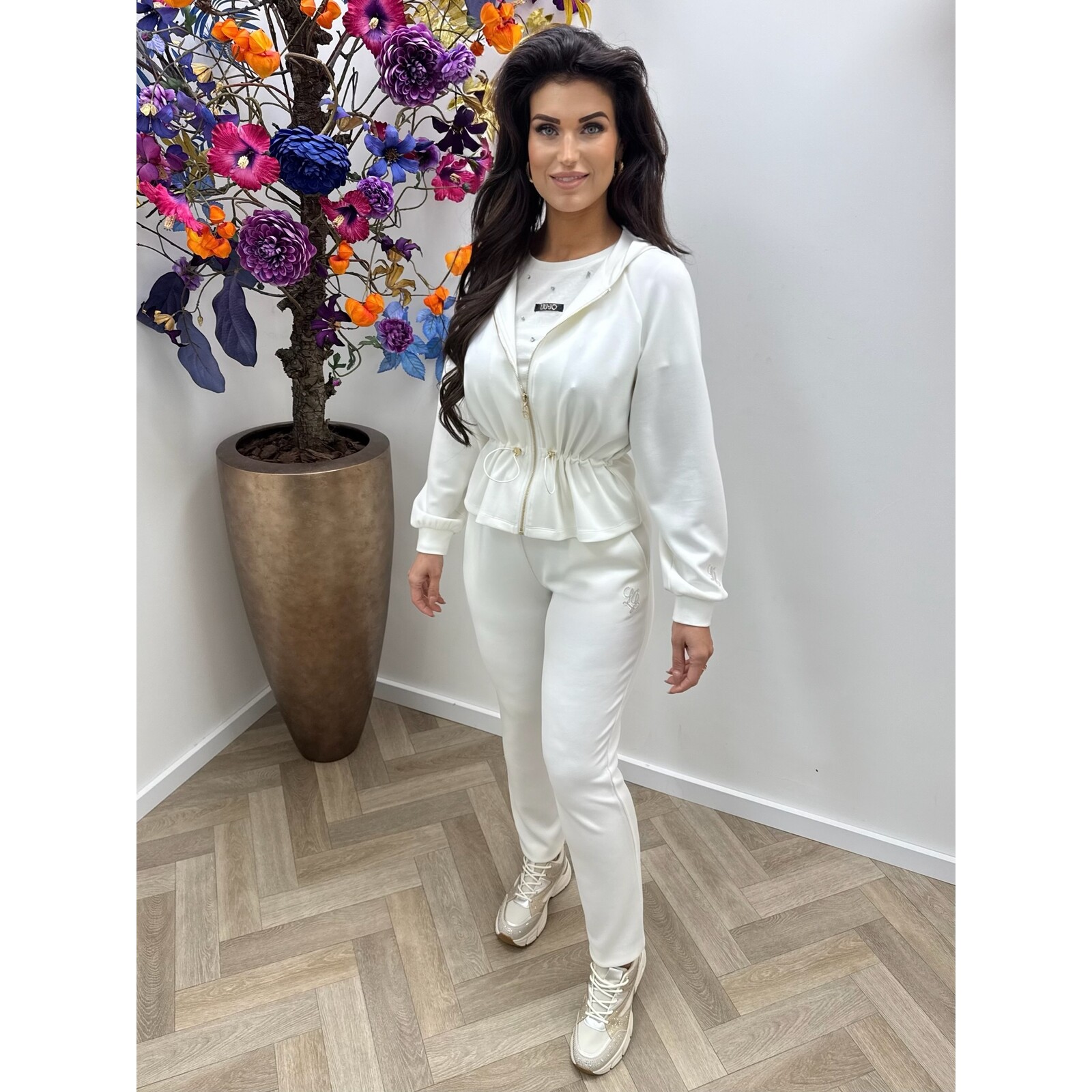 Liu-Jo Zipper vest Felpa White Milk Liu Jo 1917