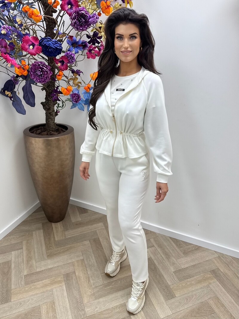 Zipper vest Felpa White Milk Liu Jo 1917