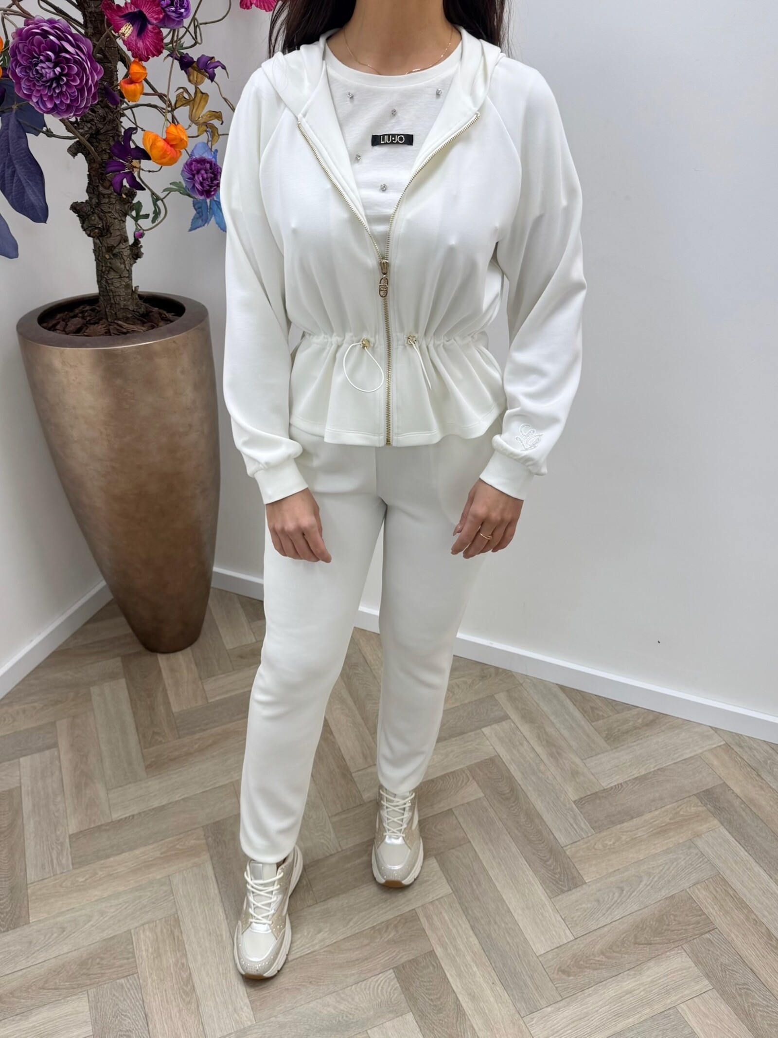 Liu-Jo Zipper vest Felpa White Milk Liu Jo 1917